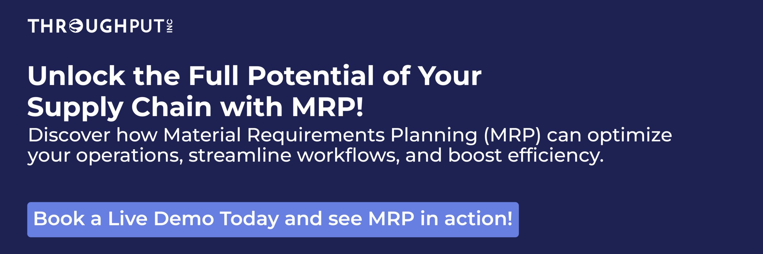 Book a Live Demo Today and see MRP in action!