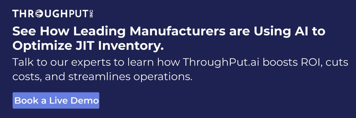 Using AI to Optimize JIT Inventory - Book a Live Demo