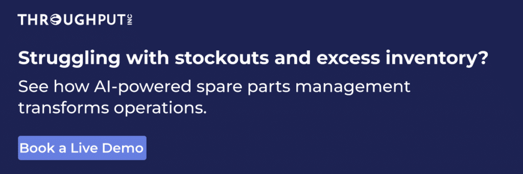 Book a Live Demo Book a Live Demo - AI-driven spare parts inventory management solution